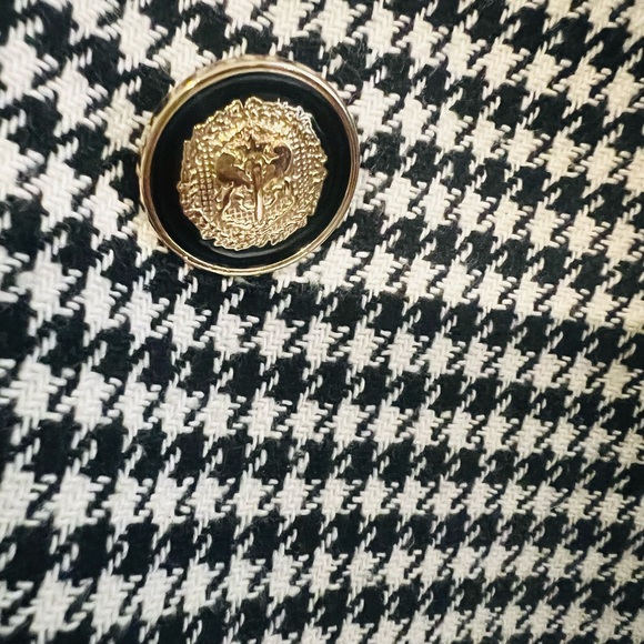 Zara Black and White Houndstooth Blazer size small - Picture 2 of 5
